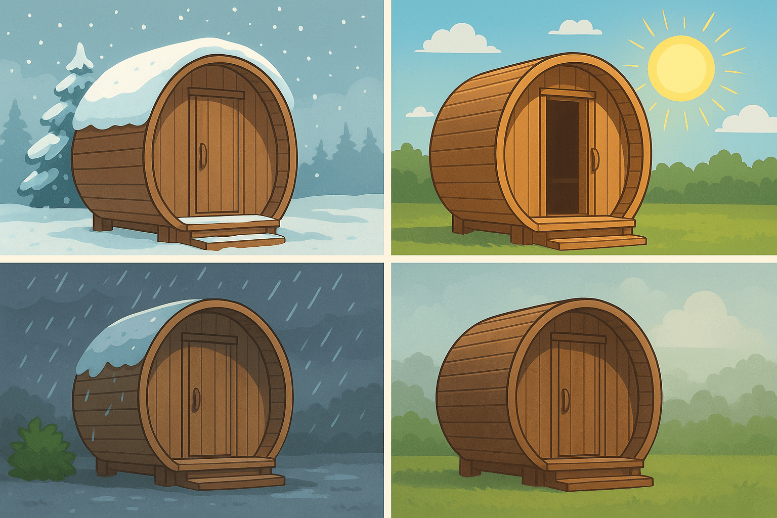 How Outdoor Elements Affect Sauna Wood
